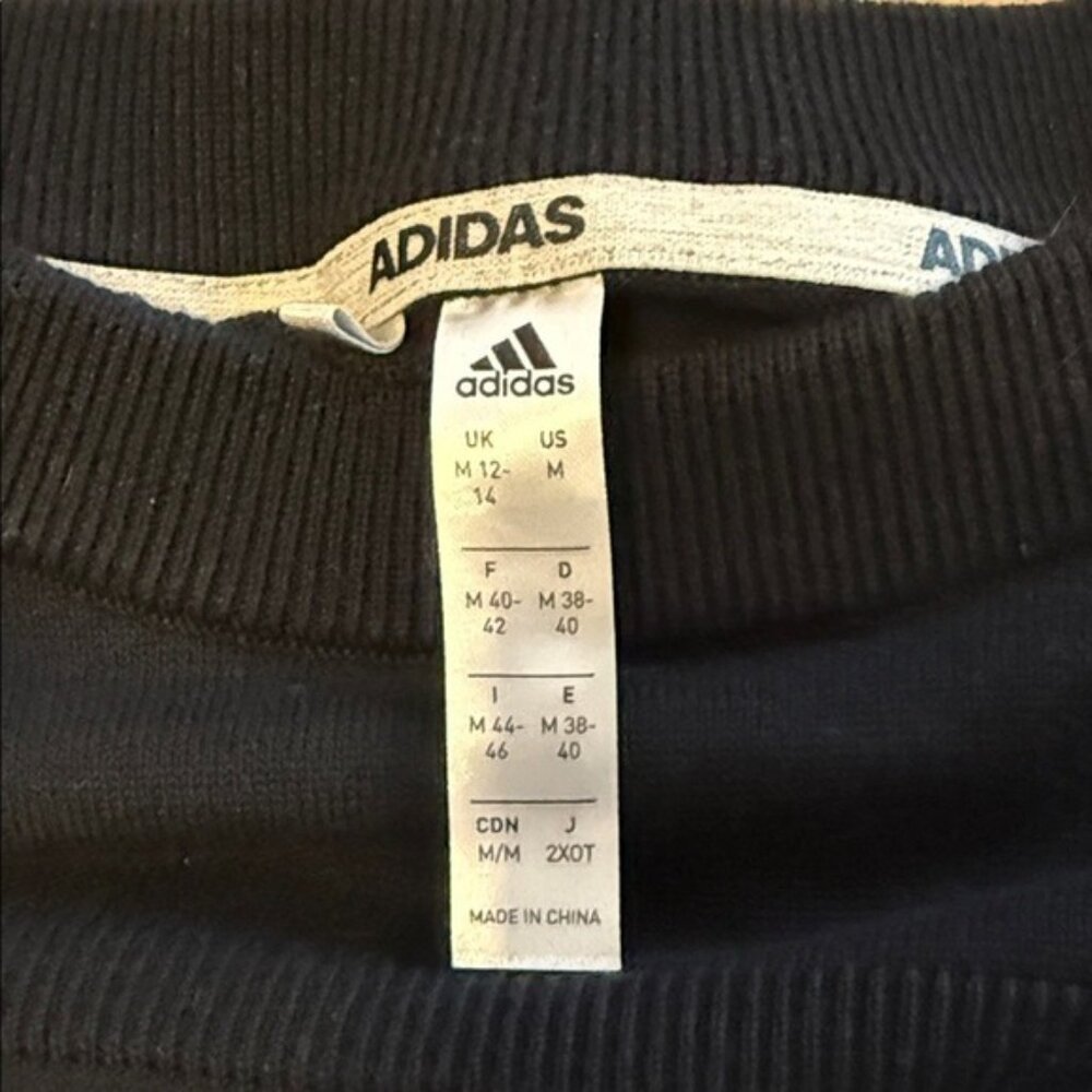 Adidas women's Classic Black Women's Size Medium Crewneck Golf Sweater - Picture 3 of 5